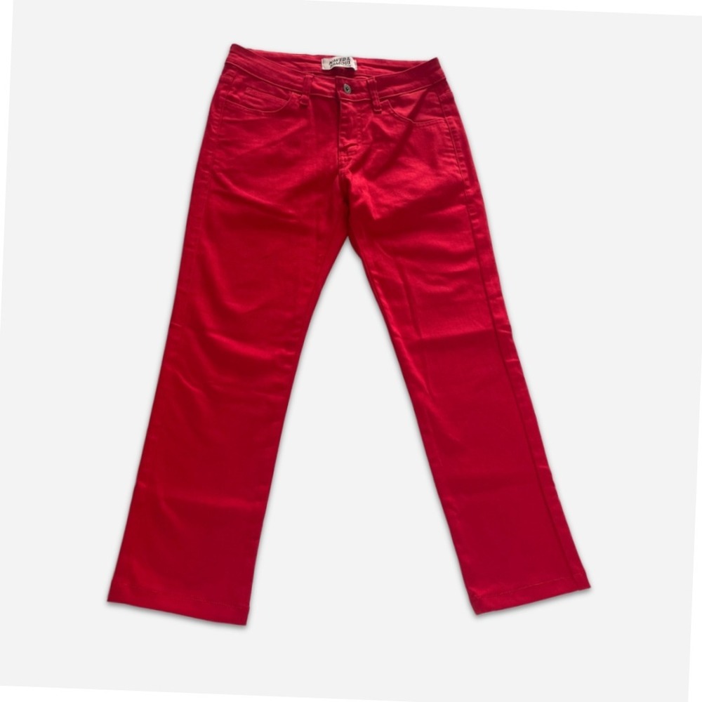 Naked & Famous Mens Super Skinny Guy Red Power Stretch Raw Denim Size 30